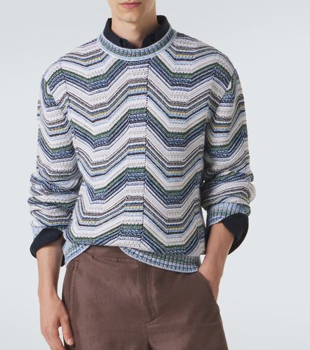 Wave wool and cotton-blend sweater - Missoni - Modalova