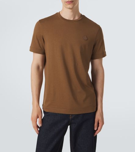 Camiseta de jersey de algodón con piel - Moncler - Modalova