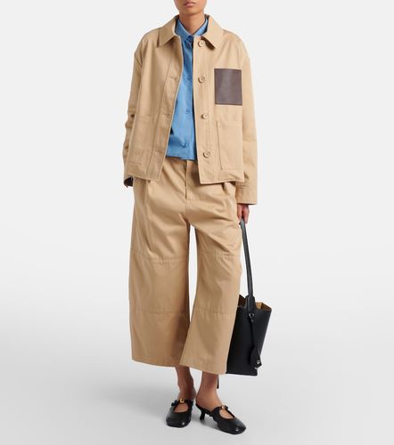 Pantalones barrel cropped de algodón - Loewe - Modalova