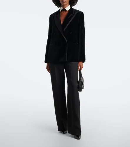 Double-breasted cotton velvet blazer - Fendi - Modalova