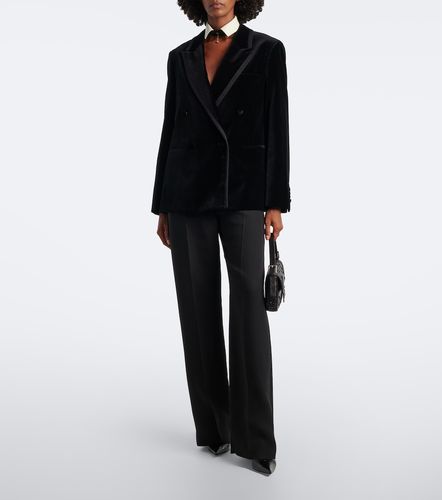 Fendi Double-breasted velvet blazer - Fendi - Modalova
