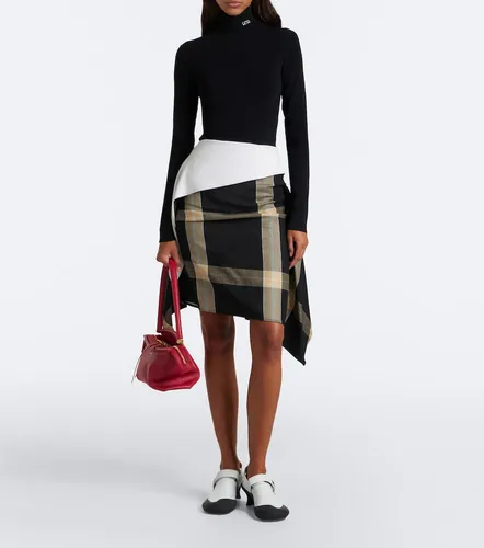 Loewe Asymmetric checked midi skirt - Loewe - Modalova