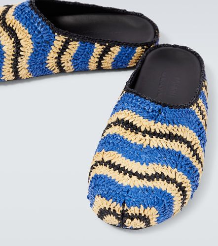 X No Vacancy Inn raffia-effect slippers - Marni - Modalova