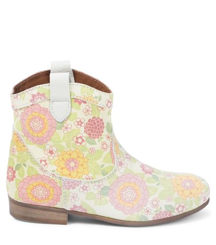 PèPè Botines de piel florales - PePe - Modalova