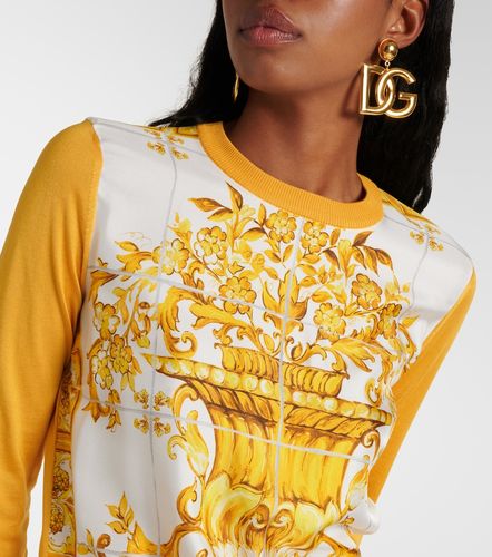 Pullover Majolica aus Seide - Dolce&Gabbana - Modalova