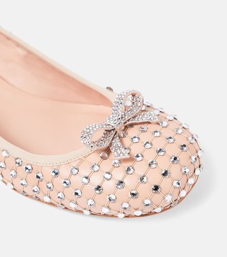Crystal-embellished leather pumps - Rene Caovilla - Modalova