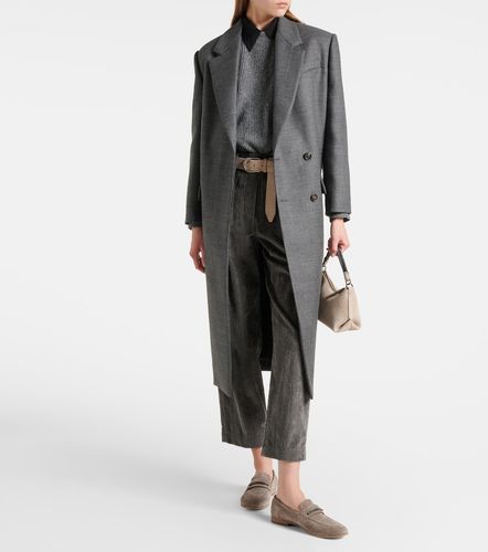 Pantalones rectos de algodón plisados - Brunello Cucinelli - Modalova