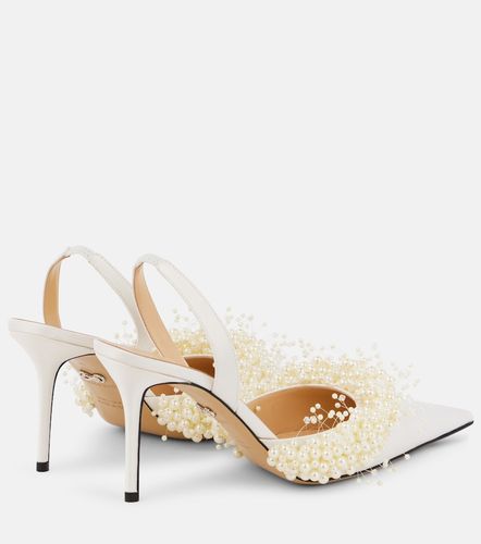 Pumps slingback Floating Pearl 85 in raso - Mach & Mach - Modalova