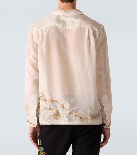 Bode Lido applique semi-sheer shirt - Bode - Modalova