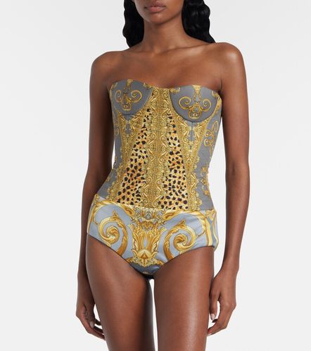 Bedruckter Body aus Baumwolle - Versace - Modalova