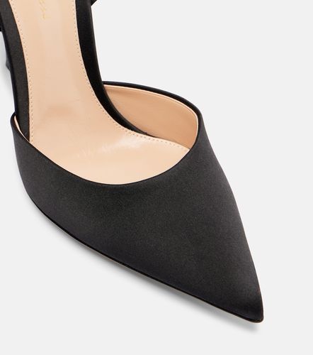 Crystal-embellished satin pumps - Gianvito Rossi - Modalova