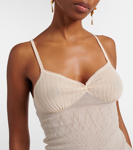 Cami cotton-blend top - Victoria Beckham - Modalova