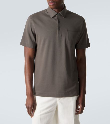 Zegna Polo de piqué de algodón - Zegna - Modalova