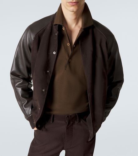 Polo de piqué de seda y algodón - Tom Ford - Modalova