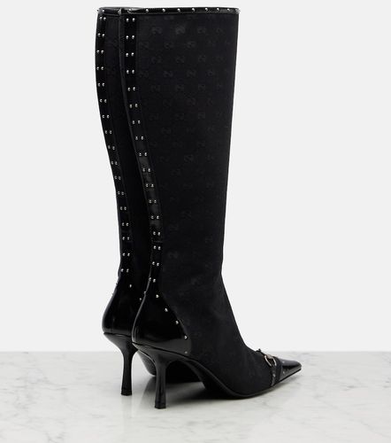 Savoy Horsebit GG canvas knee-high boots - Gucci - Modalova