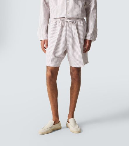 Shorts Julian de algodón y seda a rayas - Umit Benan - Modalova