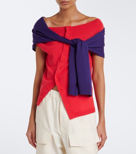 Layered off-shoulder wool top - JW Anderson - Modalova