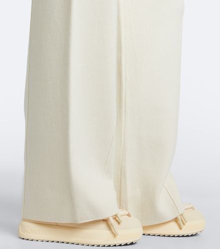 Weite Hose aus einem Wollgemisch - Moncler - Modalova
