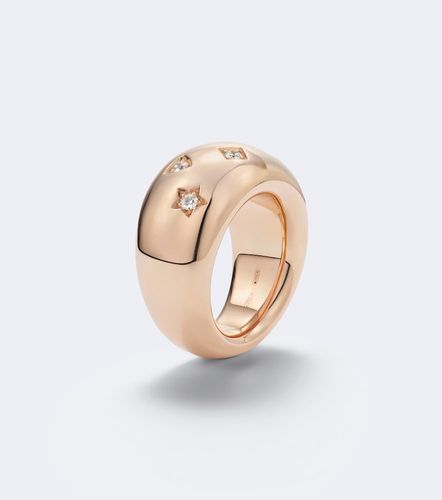 Anello Iconica in rosa 18kt con diamanti - Pomellato - Modalova