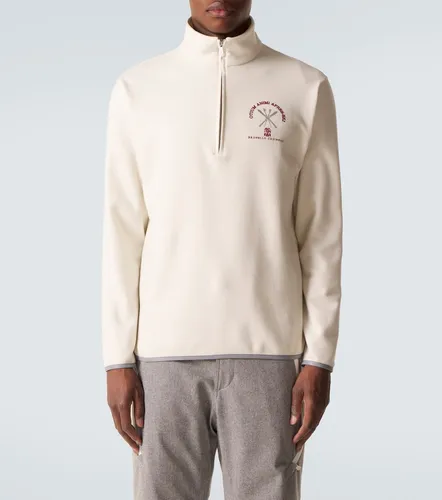Cashmere and cotton-blend half-zip sweatshirt - Brunello Cucinelli - Modalova