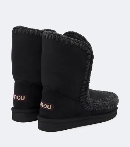 Shearling-lined suede mid-calf boots - Mou - Modalova