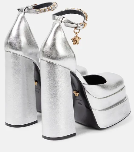 Medusa Aevitas leather platform pumps - Versace - Modalova