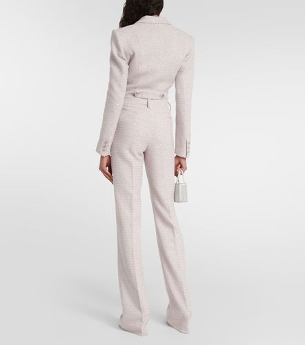 Sequined mid-rise straight pants - Alessandra Rich - Modalova