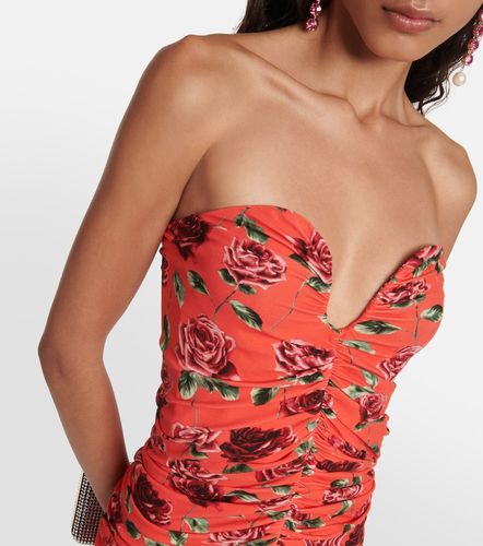 Floral ruched minidress - Magda Butrym - Modalova