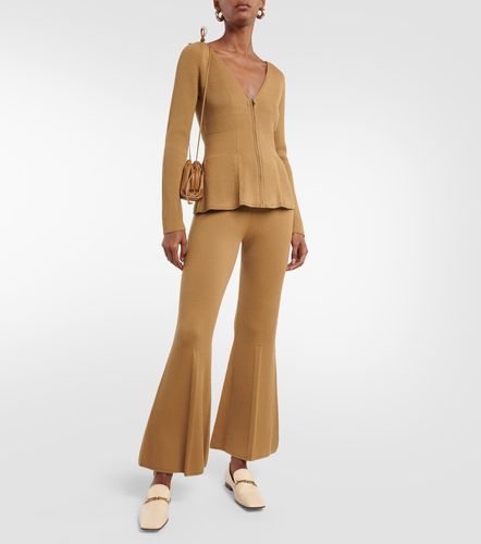 Pantaloni flared in maglia di misto lana - Joseph - Modalova