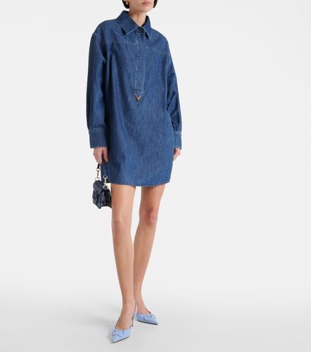 Hemdkleid VGold aus Chambray-Denim - Valentino - Modalova