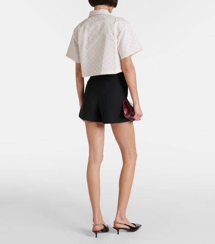 Camicia GG in gabardine cropped - Gucci - Modalova