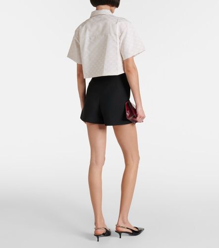 Camisa cropped GG de gabardina - Gucci - Modalova