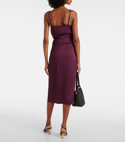 Falda midi drapeada colorblock - JW Anderson - Modalova