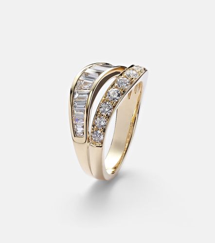 Two Row Wave 18kt ring with diamonds - Anita Ko - Modalova