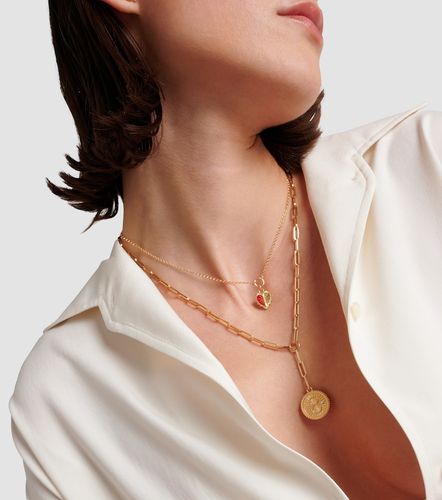 Collana Karma Clip in 18kt con diamanti - FoundRae - Modalova
