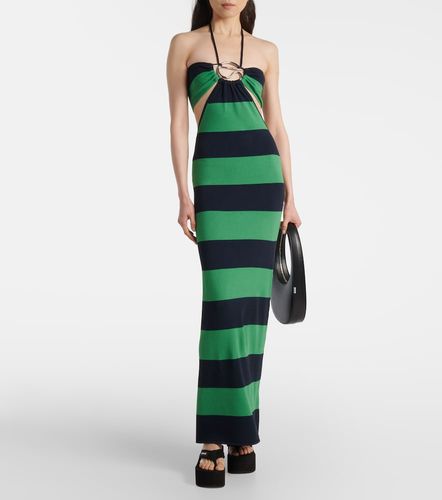 Abito lungo a righe con cut-out - Coperni - Modalova