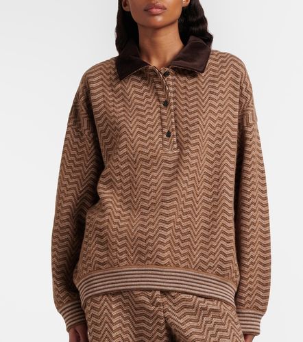 Polo in lana e cotone a zig-zag - Missoni - Modalova