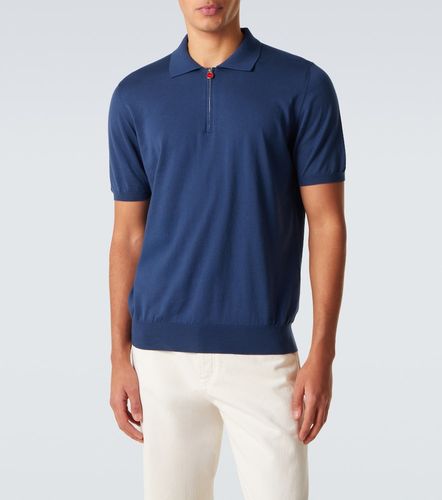 Kiton Polo in cotone con zip - Kiton - Modalova