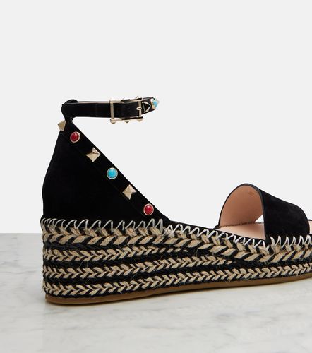 Sandalias Rockstud de ante - Valentino Garavani - Modalova