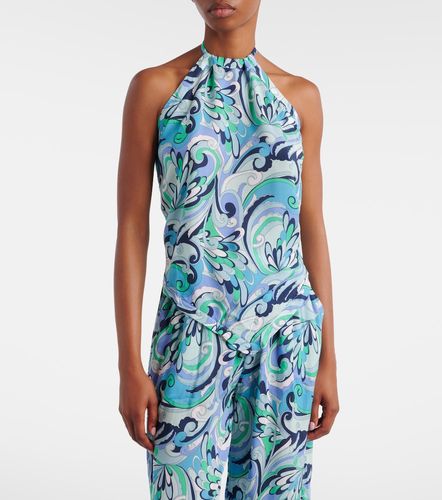 Top Raya estampado con cuello halter - Melissa Odabash - Modalova