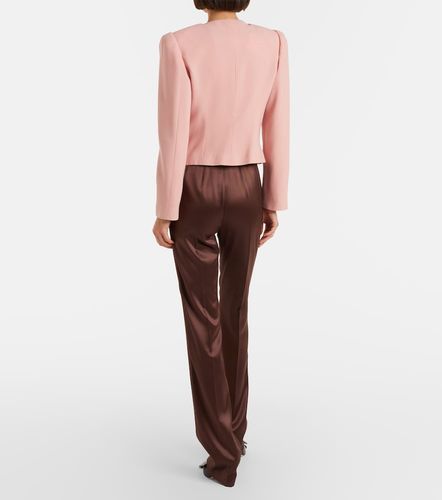 Silk-blend satin straight pants - Valentino - Modalova