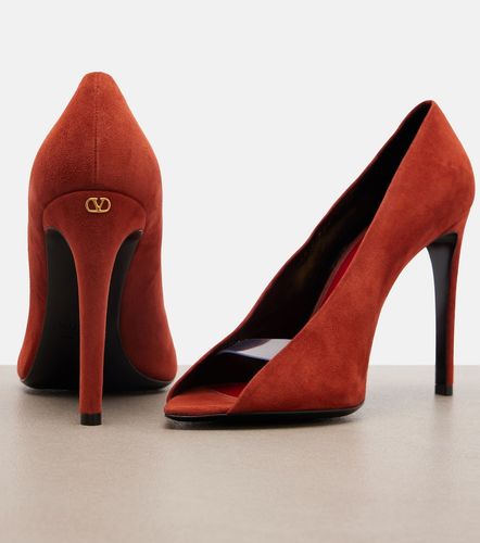 Revele suede peep-toe pumps - Valentino Garavani - Modalova