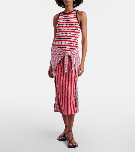 Abito midi in cotone a righe - The Attico - Modalova