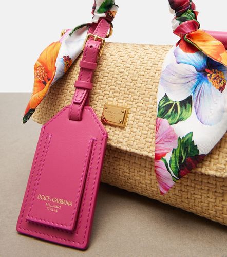 Bolso Sicily Small de efecto rafia floral - Dolce&Gabbana - Modalova