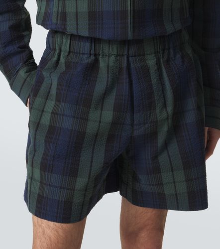 Shorts de sirsaca de algodón a cuadros - JW Anderson - Modalova