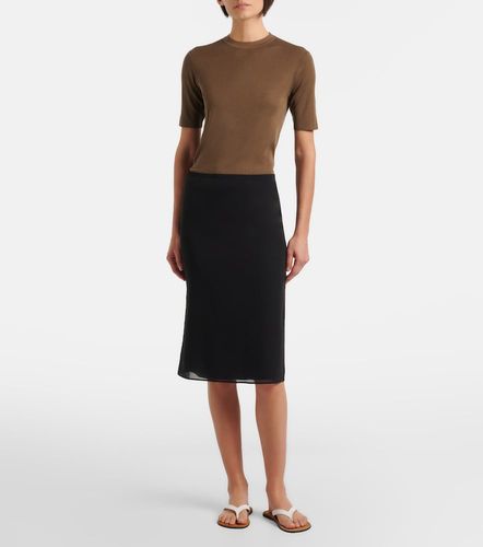 The Row Ozzi silk-blend T-shirt - The Row - Modalova