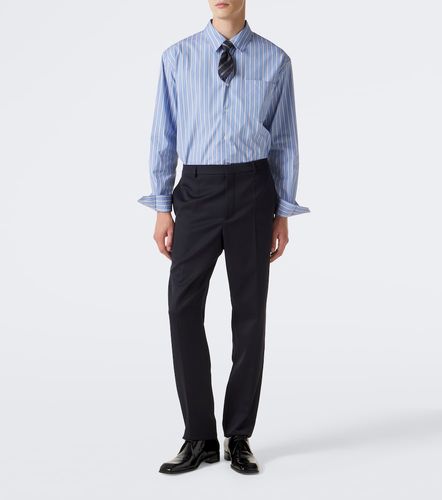Wool gabardine straight pants - Saint Laurent - Modalova