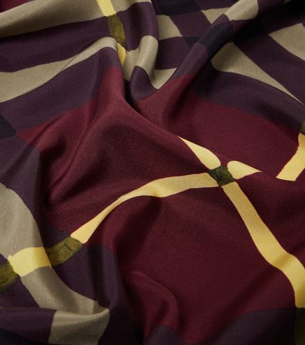 Sciarpa Check in twill di seta - Burberry - Modalova