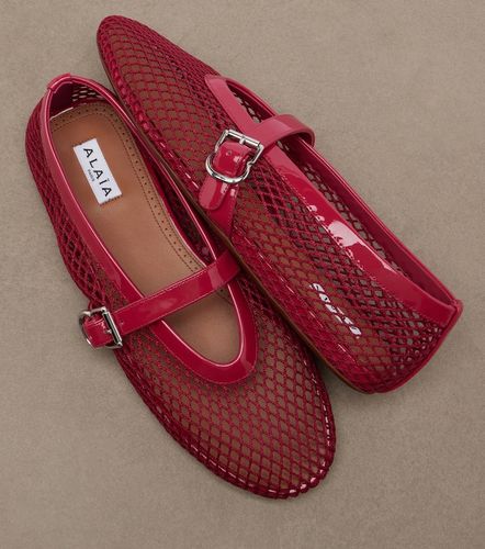 Alaïa Mary-Jane-Ballerinas mit Leder - Alaia - Modalova