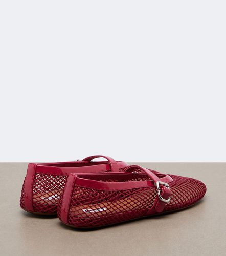 Alaïa Bailarinas Mary Jane de red con piel - Alaia - Modalova